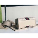 Gucci GG Women Ophidia Mini GG Top Handle Bag White Supreme Canvas - Image 5