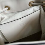 Gucci Unisex GG Bamboo Small Backpack White Leather Bamboo Handle – Image 10