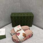 Gucci Unisex GG Flora Slide Sandal Multicolored Supreme Print Canvas Low Heel - immagine 8