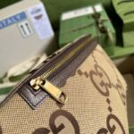 Gucci Unisex GG Jumbo GG Belt Bag Camel Ebony Canvas Zip Closure - immagine 8