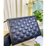 Gucci Unisex GG Matelassé Pouch Black GG Matelassé Leather Double G – Bild 3