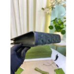 Gucci Unisex GG Matelassé Pouch Black GG Matelassé Leather Double G – Bild 8