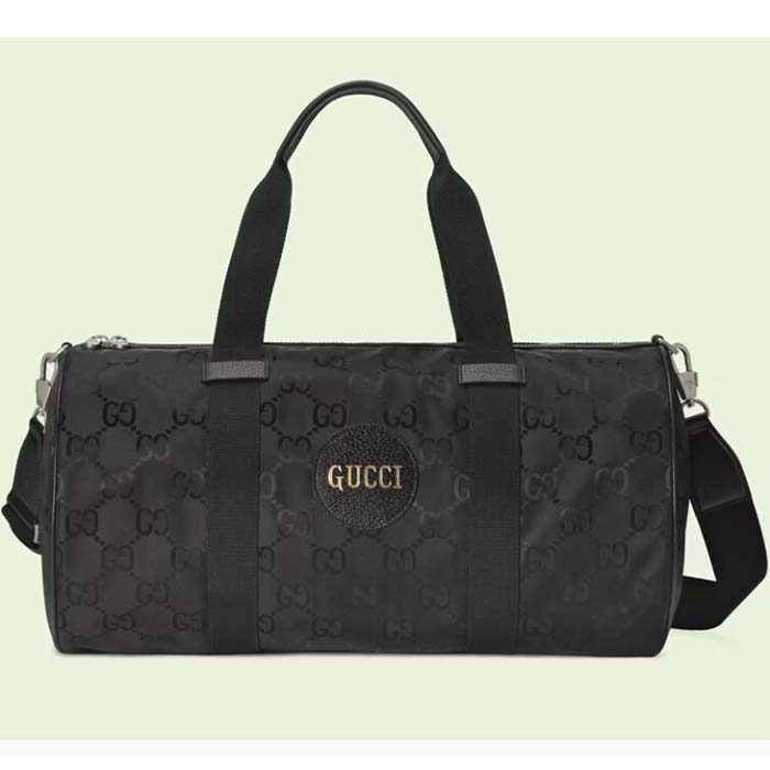 Gucci Unisex GG Off The Grid Duffle Bag Black GG Nylon