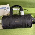 Gucci Unisex GG Off The Grid Duffle Bag Black GG Nylon - Image 2