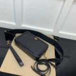 Gucci Unisex GG Python Shoulder Bag Double G Black Leather Crocodile - immagine 7