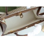 Gucci Unisex GG Small Tote Bag Beige Ebony GG Supreme Canvas – Image 8