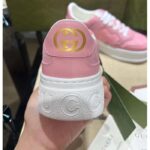 Gucci Unisex GG Sneaker Pink GG Supreme Canvas Printed Interlocking G 5.6 Cm Heel – Image 7
