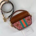 Gucci Unisex GG Top Handle Mini Bag Web Pink GG Supreme Canvas - Image 7
