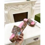 Gucci Unisex Online Exclusive Flora Sandal Multicolor GG Supreme Flora Print Canvas - Image 7