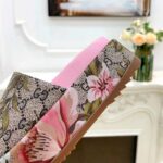 Gucci Unisex Online Exclusive Flora Sandal Multicolor GG Supreme Flora Print Canvas - Image 9