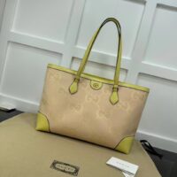 Gucci Unisex Ophidia Jumbo GG Medium Tote Beige Banana Double G (1)
