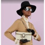 Gucci Women Dionysus Small Shoulder Bag Beige White GG Supreme Canvas - Image 12