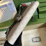 Gucci Women Dionysus Small Shoulder Bag Beige White GG Supreme Canvas - Image 4