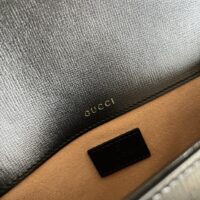 Gucci Women Dionysus Small Shoulder Bag Black Leather GG Supreme Canvas (1)