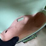 Gucci Women Dionysus Small Shoulder Bag Light Green Leather GG Supreme Canvas - immagine 9