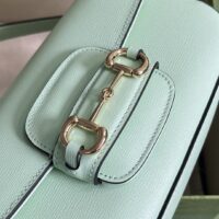 Gucci Women Dionysus Small Shoulder Bag Light Green Leather GG Supreme Canvas (2)