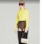 Gucci Women Dionysus Small Shoulder Bag White Leather GG Supreme Canvas – Image 11