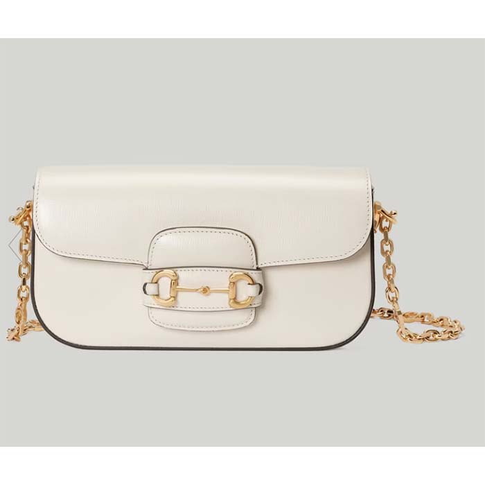 Gucci Women Dionysus Small Shoulder Bag White Leather GG Supreme Canvas