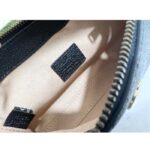 Gucci Women GG Aphrodite Shoulder Bag Double G Black Leather Zip Closure – Image 9