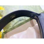 Gucci Women GG Aphrodite Shoulder Bag Double G Black Leather Zip Closure – Image 10
