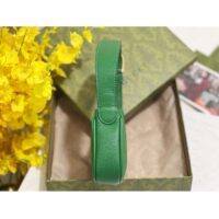 Gucci Women GG Aphrodite Shoulder Bag Double G Green Leather Zip Closure (1)