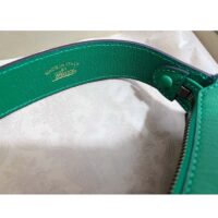 Gucci Women GG Aphrodite Shoulder Bag Double G Green Leather Zip Closure (1)