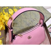 Gucci Women GG Aphrodite Shoulder Bag Double G Light Pink Leather (10)