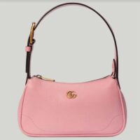 Gucci Women GG Aphrodite Shoulder Bag Double G Light Pink Leather (10)