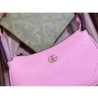 Gucci Women GG Aphrodite Shoulder Bag Double G Light Pink Leather (10)