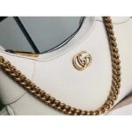Gucci Women GG Aphrodite Small Shoulder Bag White Soft Leather Double G - Bild 6