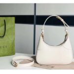 Gucci Women GG Aphrodite Small Shoulder Bag White Soft Leather Double G - Bild 3