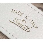 Gucci Women GG Aphrodite Small Shoulder Bag White Soft Leather Double G - Bild 8