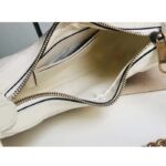 Gucci Women GG Aphrodite Small Shoulder Bag White Soft Leather Double G - Bild 7