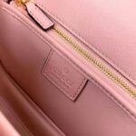 Gucci Women GG Blondie Top-Handle Bag Light Pink Leather Round Interlocking G - Image 10