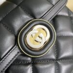 Gucci Women GG Deco Mini Shoulder Bag Black Quilted Leather Interlocking G - Imagen 7