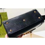 Gucci Women GG Diana Lizard Mini Bag Black Lizard Double G - Image 5