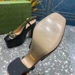 Gucci Women GG High Heel Pump Horsebit Black Leather Sole 12 Cm Heel – Bild 11