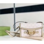 Gucci Women GG Horsebit 1955 Mini Bag Beige White GG Supreme Canvas - Image 2