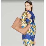 Gucci Women GG Marmont Large Tote Bag Rose Beige Matelassé Chevron Leather - Image 11