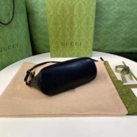Gucci Women GG Marmont Shoulder Bag Black Matelassé Chevron Leather Double G (1)