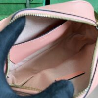 Gucci Women GG Marmont Shoulder Bag Peach Matelassé Round Vertical Matelassé Leather (1)