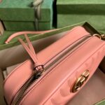 Gucci Women GG Marmont Shoulder Bag Peach Matelassé Round Vertical Matelassé Leather - Image 6