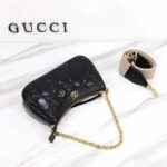 Gucci Women GG Matelassé Handbag Black GG Matelassé Leather Double G – Image 6