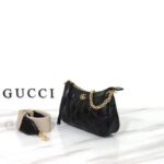 Gucci Women GG Matelassé Handbag Black GG Matelassé Leather Double G – Image 5