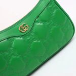 Gucci Women GG Matelassé Handbag Green GG Matelassé Leather Double G - Image 7