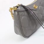 Gucci Women GG Matelassé Handbag Grey GG Matelassé Leather Double G - Imagen 10
