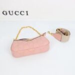Gucci Women GG Matelassé Handbag Pink GG Matelassé Leather Double G - Image 5