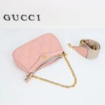 Gucci Women GG Matelassé Handbag Pink GG Matelassé Leather Double G - Image 6