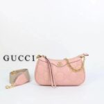 Gucci Women GG Matelassé Handbag Pink GG Matelassé Leather Double G - Image 2