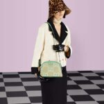 Gucci Women GG Ophidia Jumbo GG Small Shoulder Bag Camel Mint Leather - Image 11